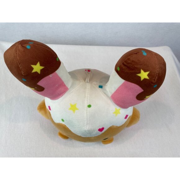 Fiesta Smooshy Mushy Plush Bitsy Bunny Ice Cream Stuffed Animal Toy - Picture 7 of 11